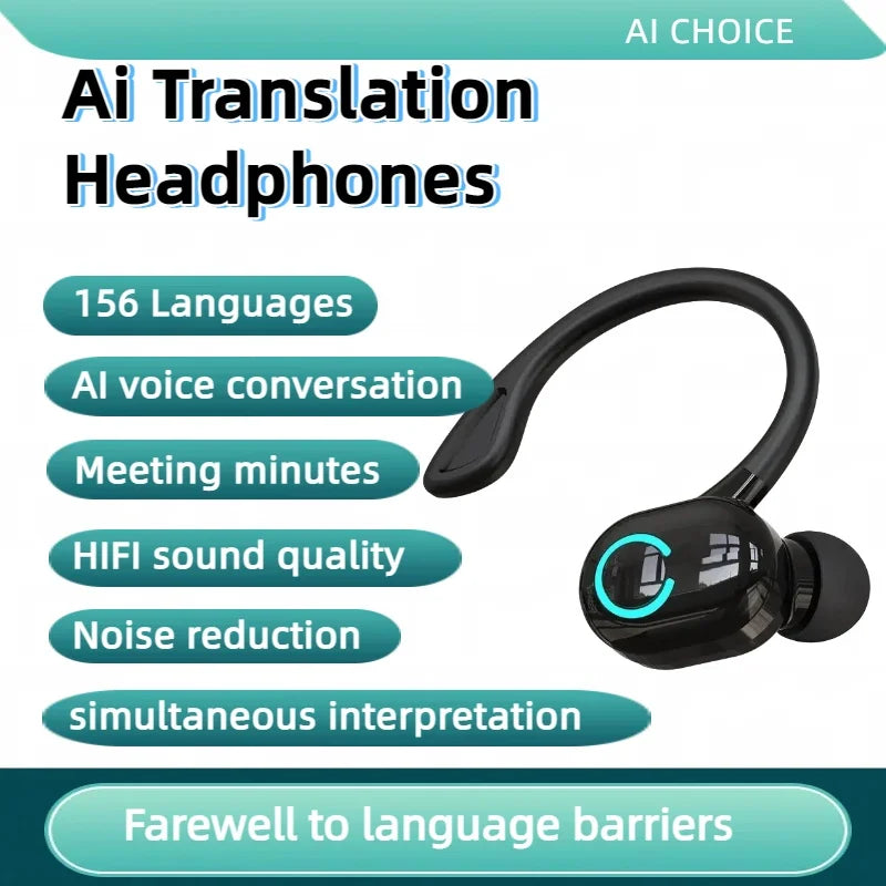 Audífonos traductores Bluetooth 156 idiomas en vivo (valores + IVA)