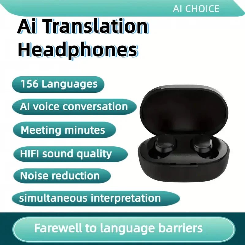 Audífonos traductores Bluetooth 156 idiomas en vivo (valores + IVA)