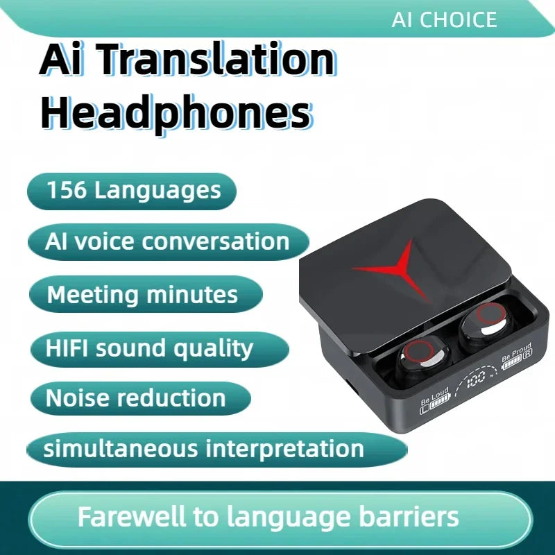 Audífonos traductores Bluetooth 156 idiomas en vivo (valores + IVA)