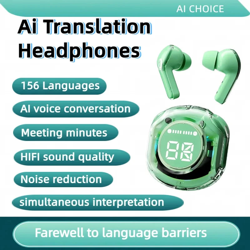 Audífonos traductores Bluetooth 156 idiomas en vivo (valores + IVA)