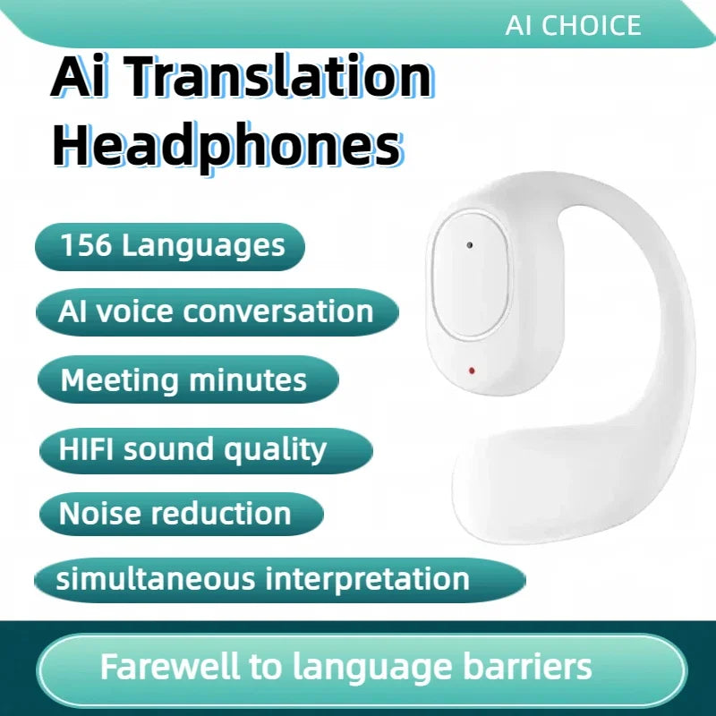TWS Audifono traductor ON DEMAND  inalámbrico Bluetooth 156 idiomas, especial para viajes y/o negocios. (valor sin IVA)