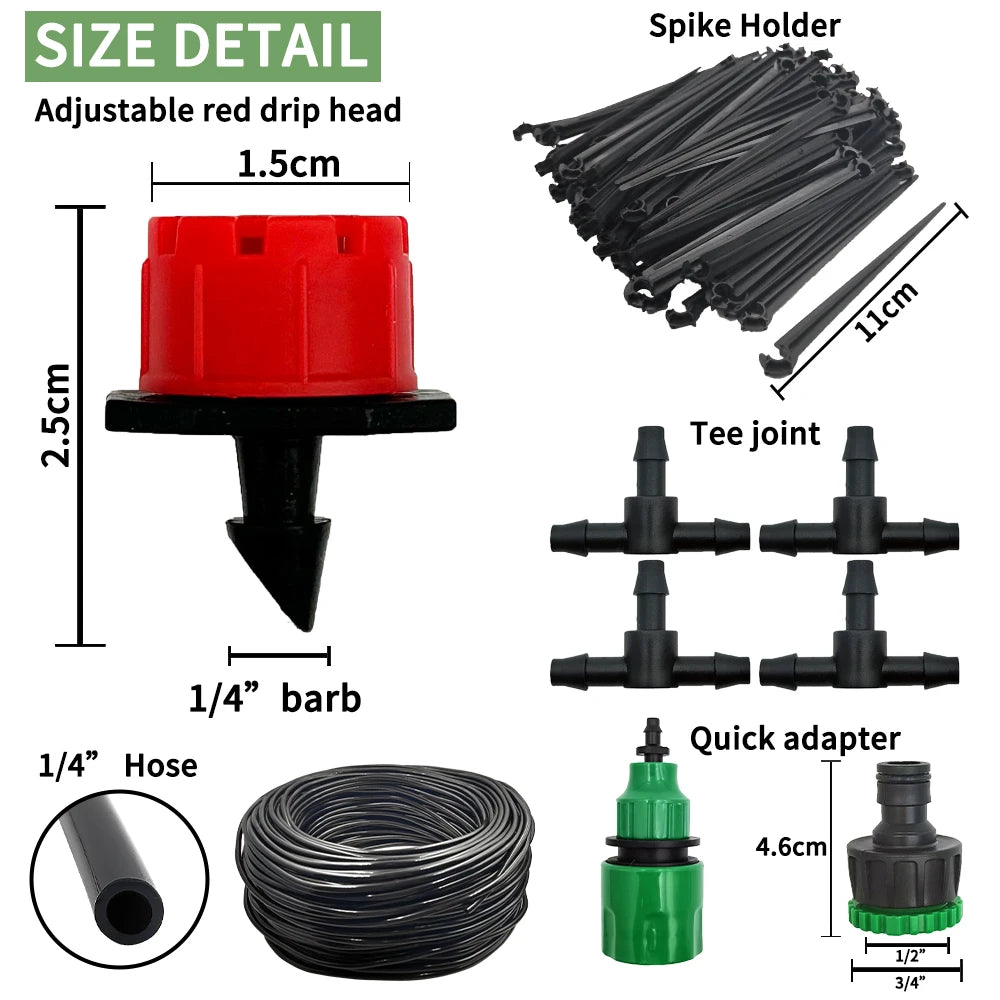 Sistema de riego por goteo para jardin (20 mt) (valor sin IVA incluido)