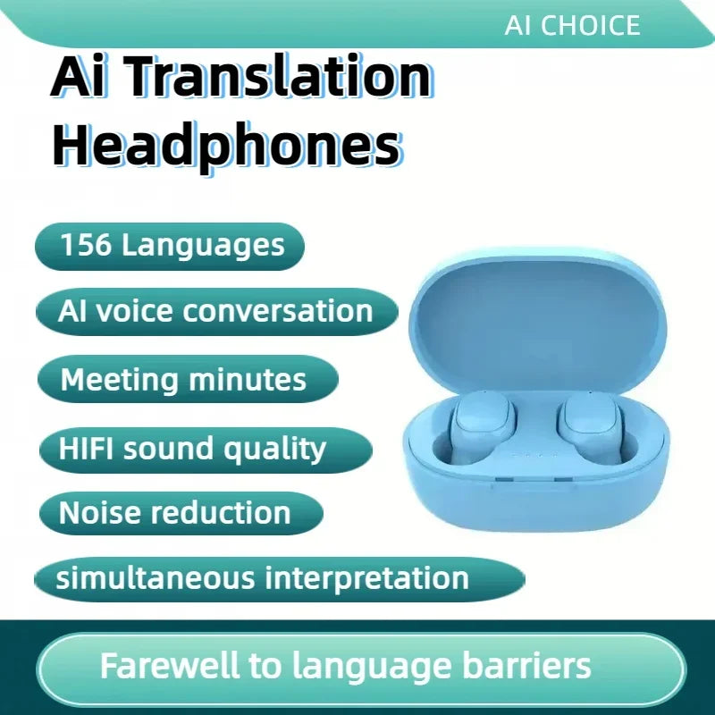 Audífonos traductores Bluetooth 156 idiomas en vivo (valores + IVA)
