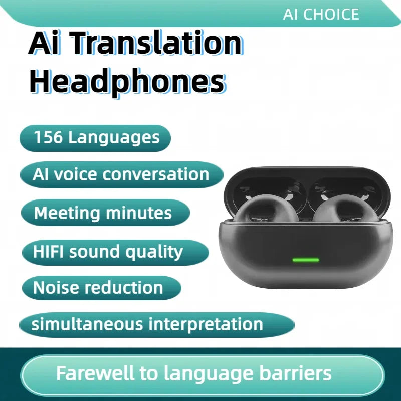 TWS Audifono traductor ON DEMAND  inalámbrico Bluetooth 156 idiomas, especial para viajes y/o negocios. (valor sin IVA)