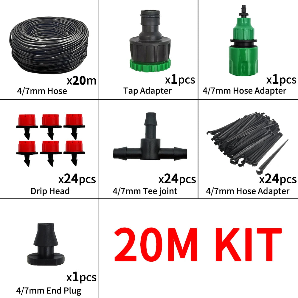 Sistema de riego por goteo para jardin (20 mt) (valor sin IVA incluido)