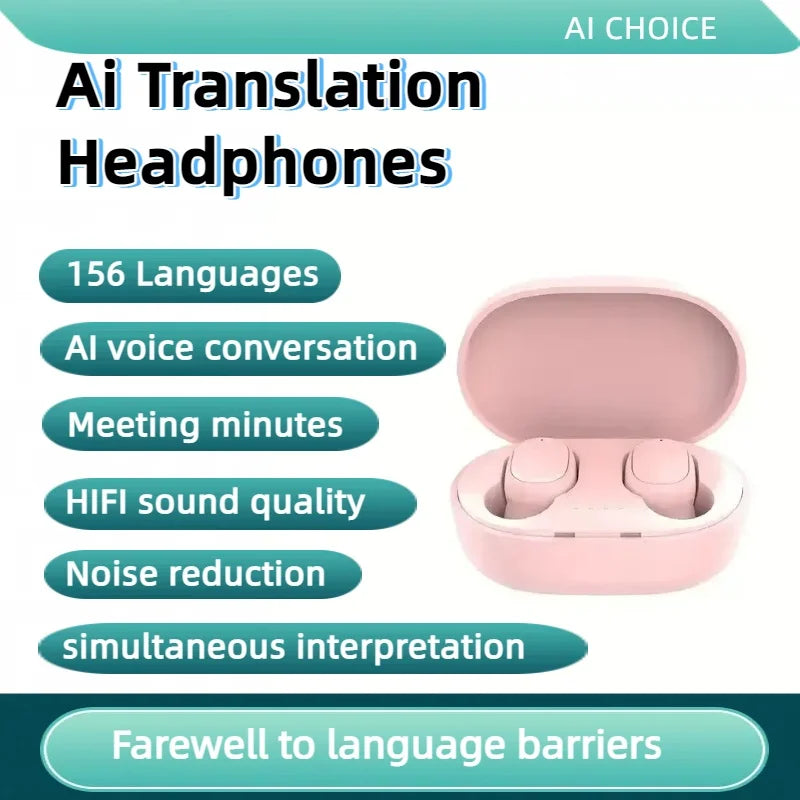 Audífonos traductores Bluetooth 156 idiomas en vivo (valores + IVA)