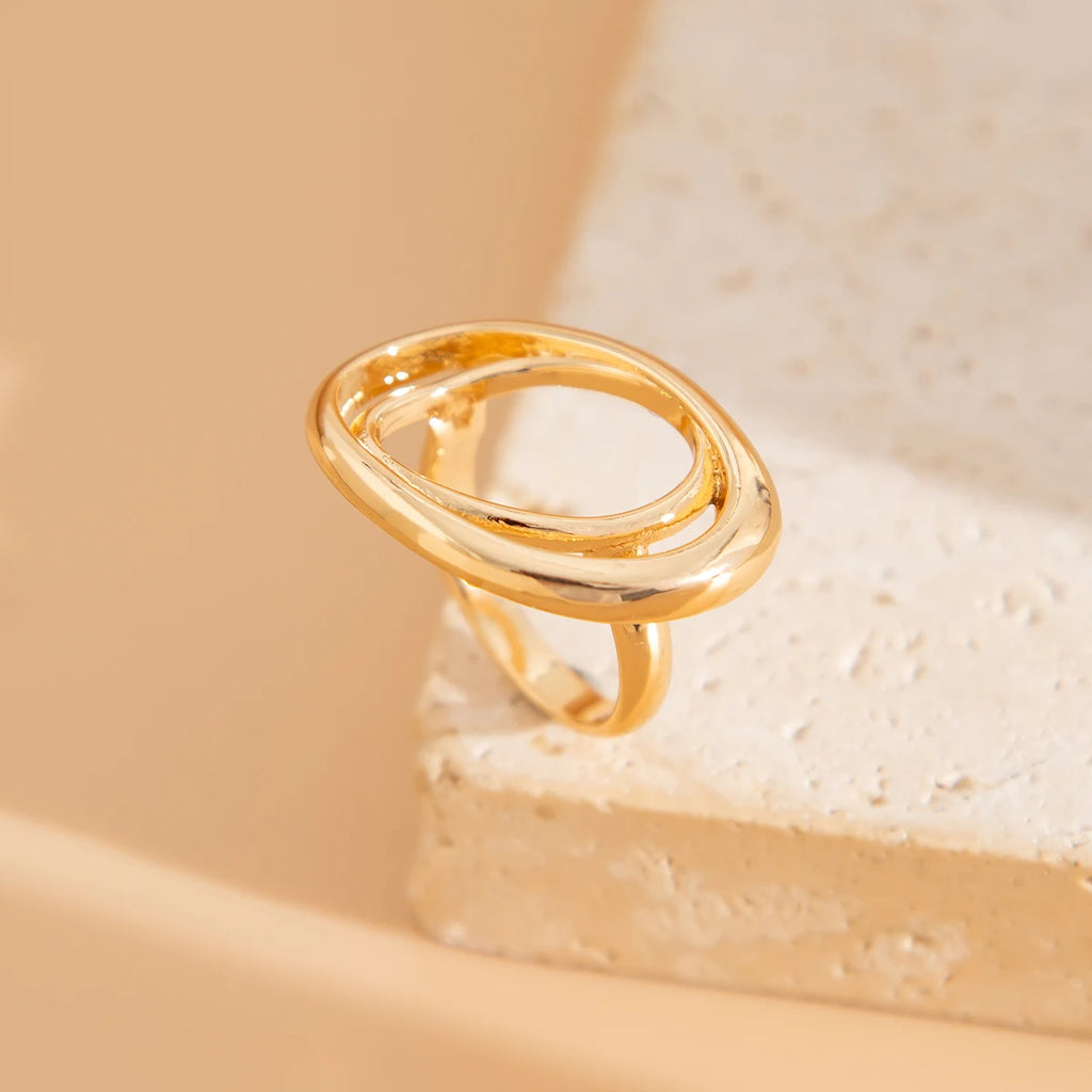 Ingemark 5 Styles Creative Boho Metal Butterfly Flowers Ring for Women Fashion Statement 2025 Adjustable Finger Ring Wed Jewelry